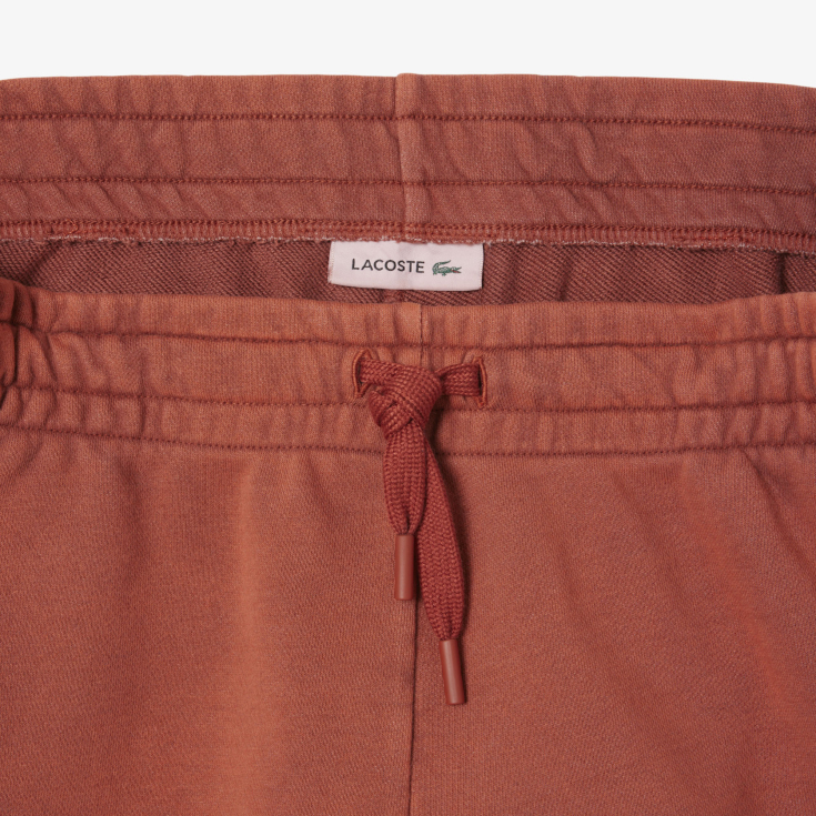 Короткие шорты Lacoste с эффектом стирки