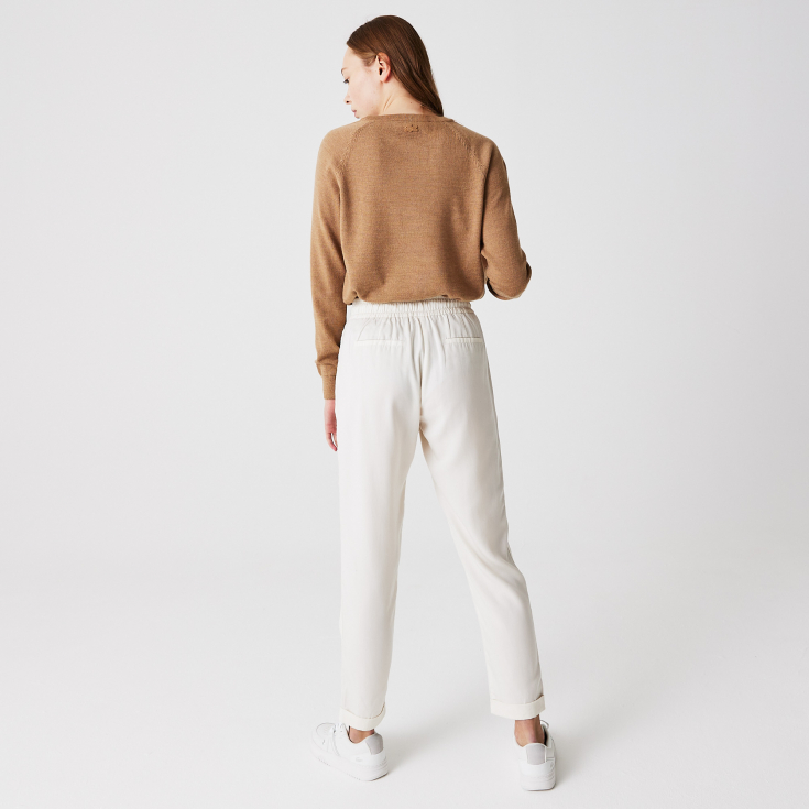 Женские брюки Lacoste с поясом на шнурке