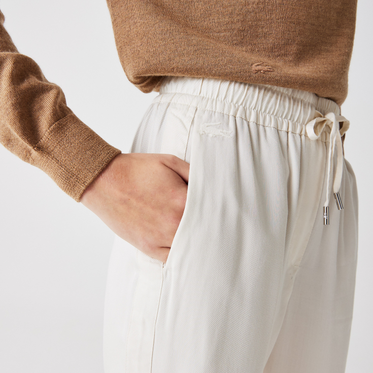 Женские брюки Lacoste с поясом на шнурке