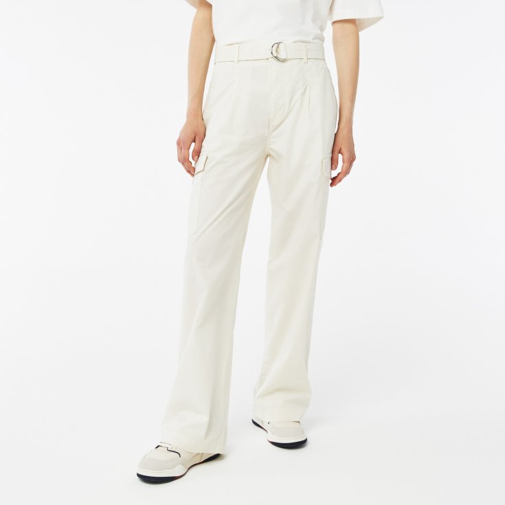 Женские хлопковые брюки-карго Lacoste