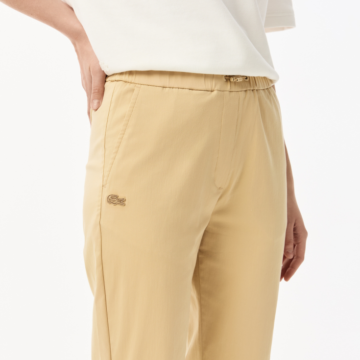 Женские брюки Lacoste Regular Fit с регулируемым поясом