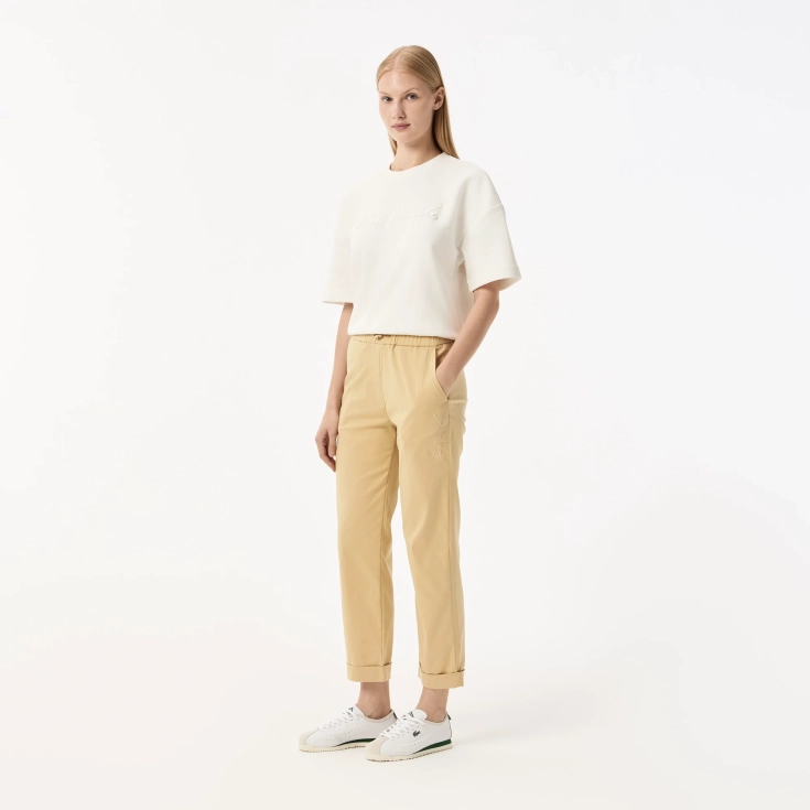 Женские брюки Lacoste Regular Fit с регулируемым поясом