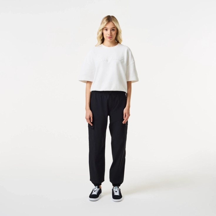 Женские брюки-джоггеры Lacosteс логотипом