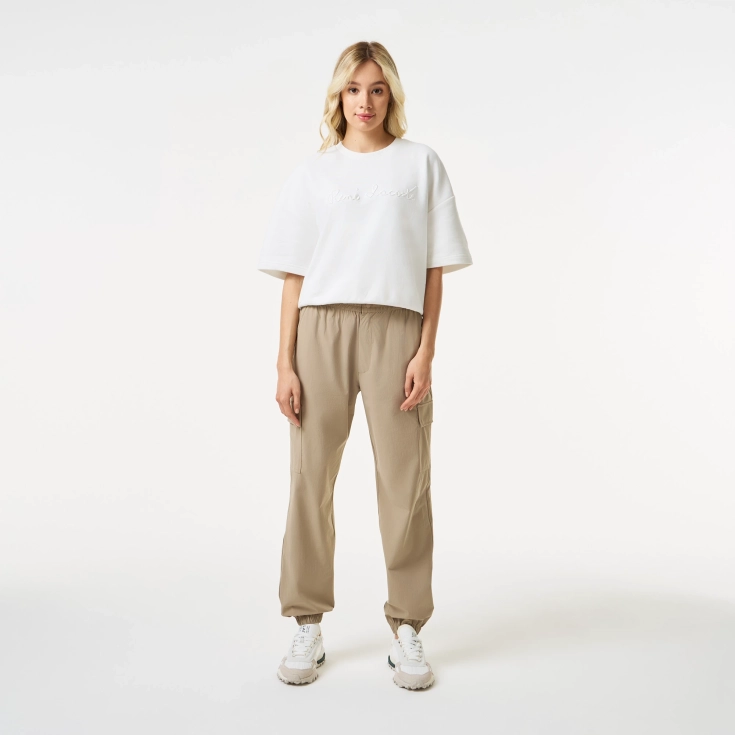 Женские брюки-джоггеры Lacosteс логотипом