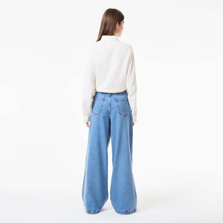 Женские прямые джинсы Lacoste с высокой талией