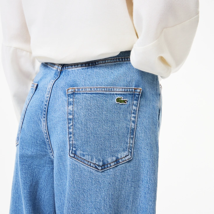 Женские прямые джинсы Lacoste с высокой талией