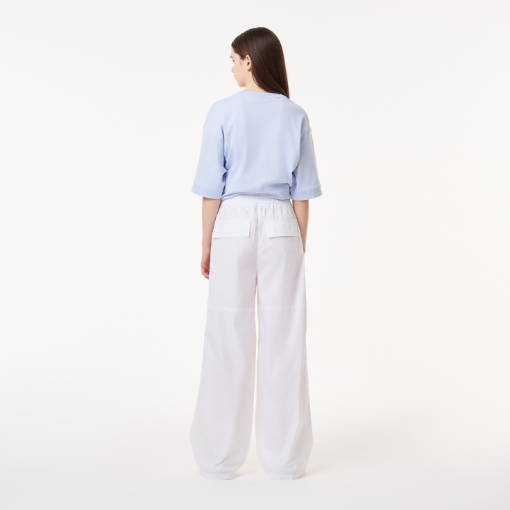 Женские хлопковые брюки Lacoste Loose Fit