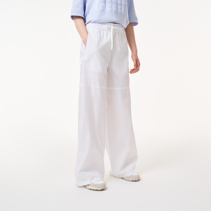 Женские хлопковые брюки Lacoste Loose Fit