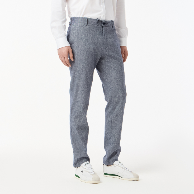 Мужские брюки Lacoste из льна и эластичного хлопка