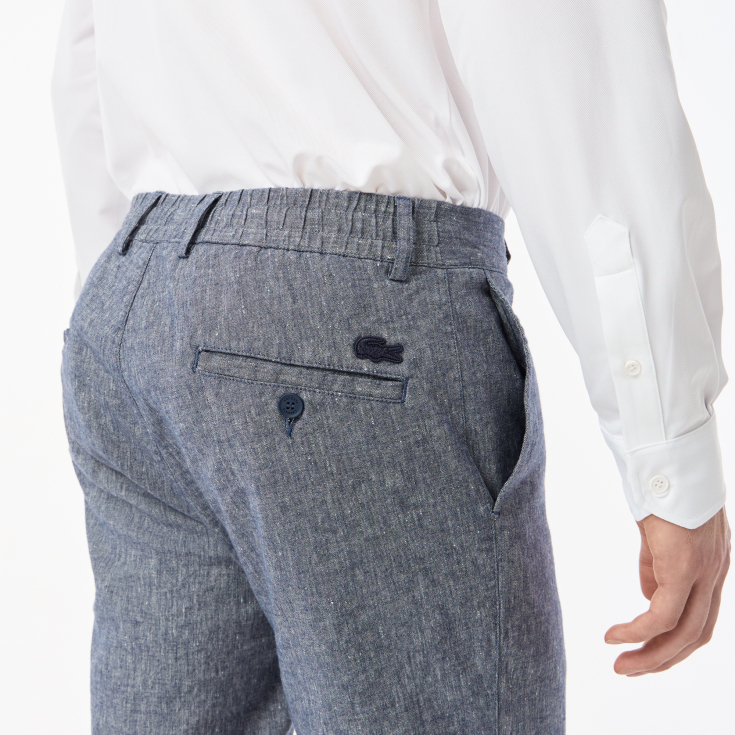Мужские брюки Lacoste из льна и эластичного хлопка