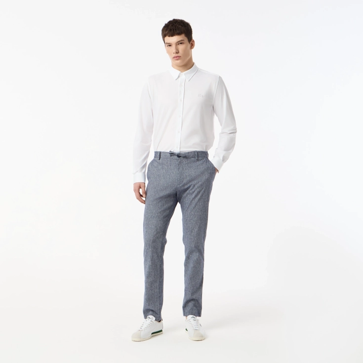 Мужские брюки Lacoste из льна и эластичного хлопка