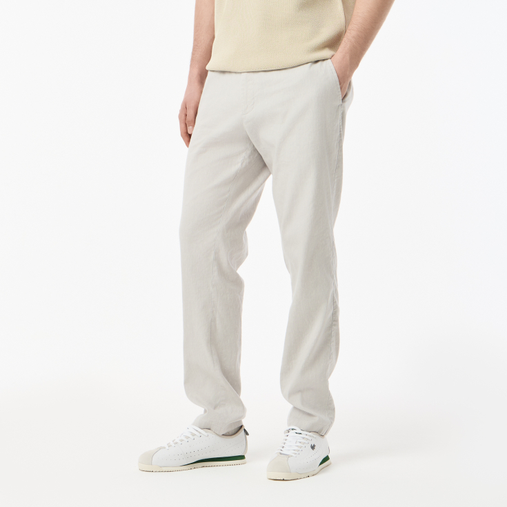Мужские брюки Lacoste из льна и эластичного хлопка