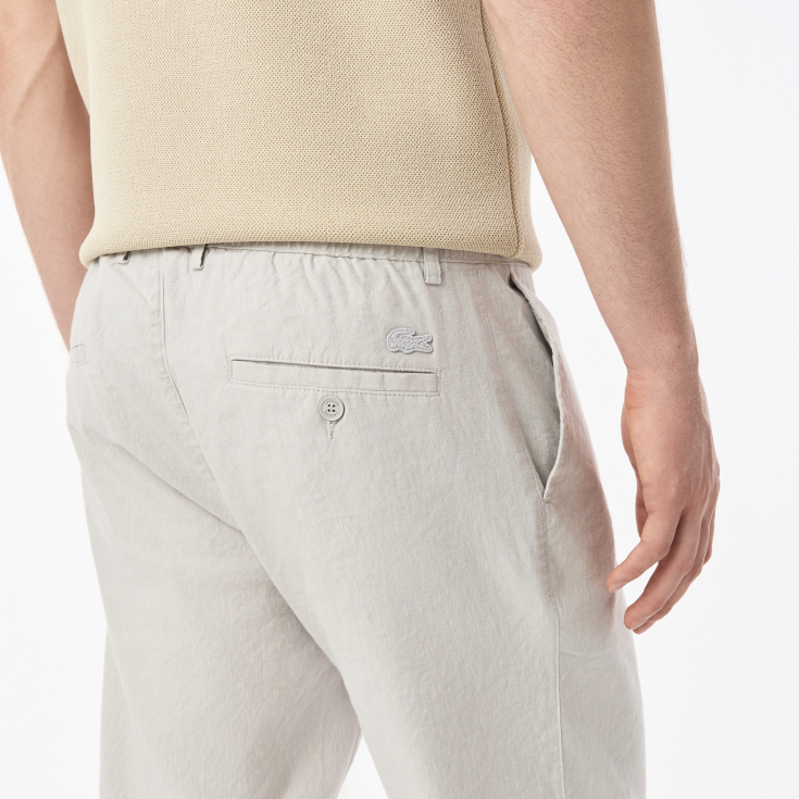 Мужские брюки Lacoste из льна и эластичного хлопка