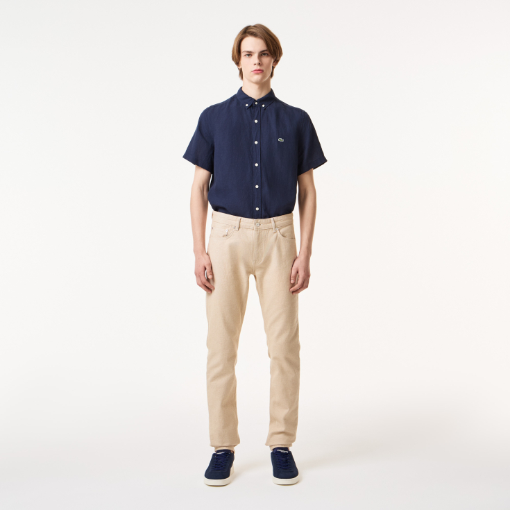 Мужские облегающие брюки-чинос Lacoste