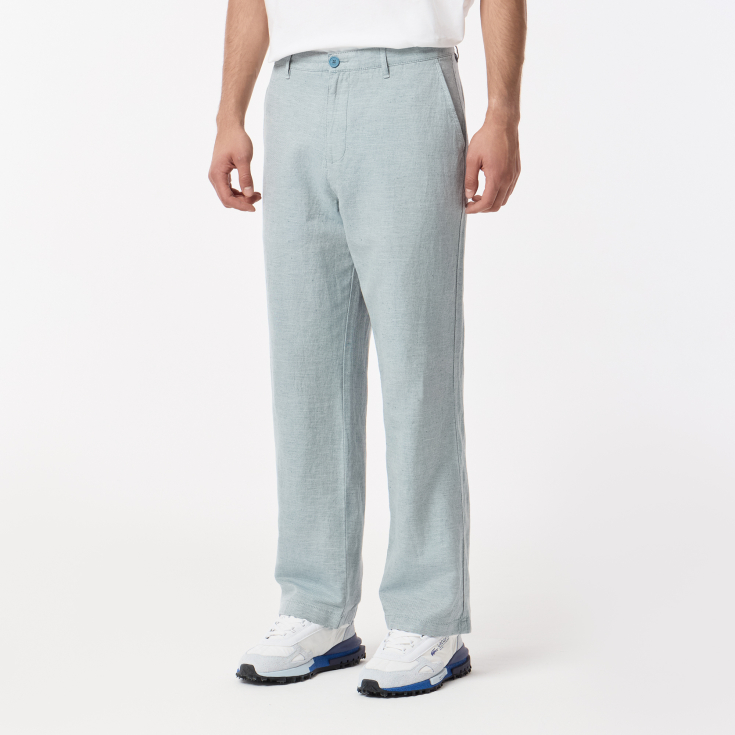 Мужские брюки Lacoste из смеси хлопка и льна