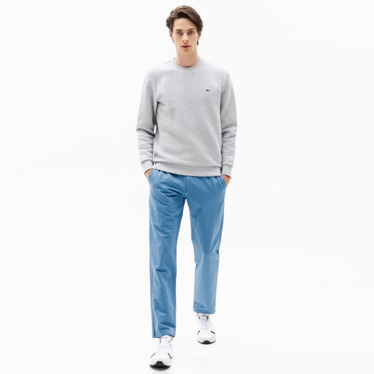 Мужские брюки Lacoste Slim Fit из смеси хлопка и льна