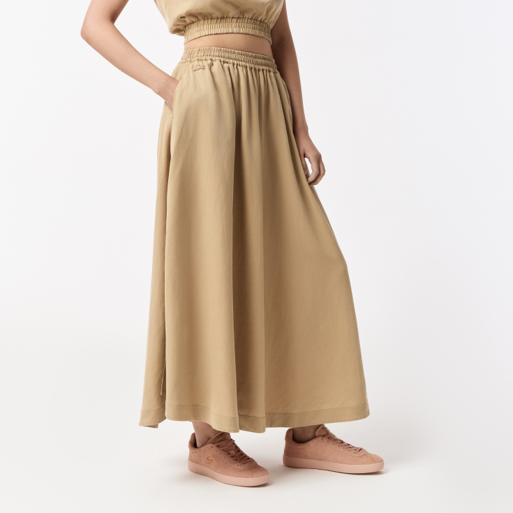 Женская длинная юбка Lacoste Regular Fit