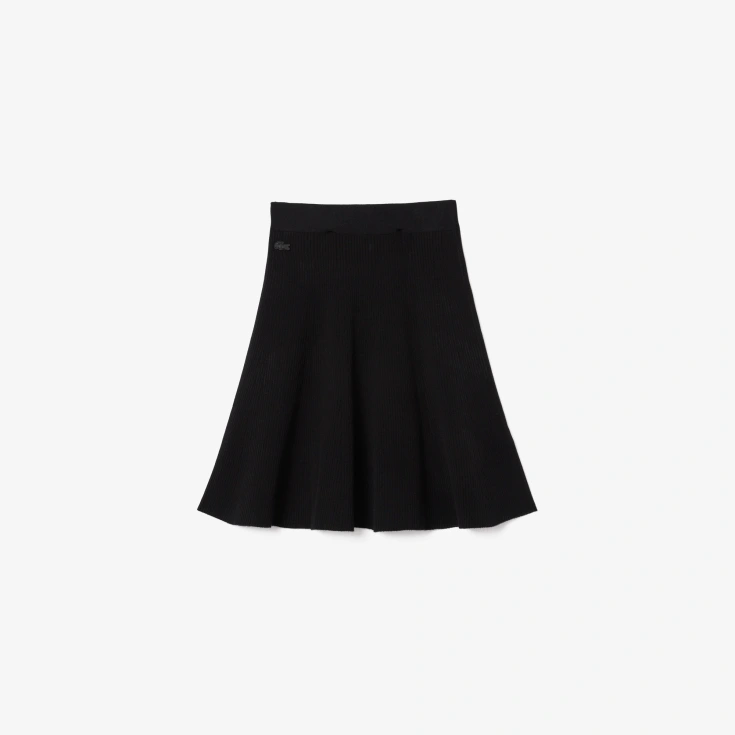 Женская вязанная расклешенная юбка Lacoste
