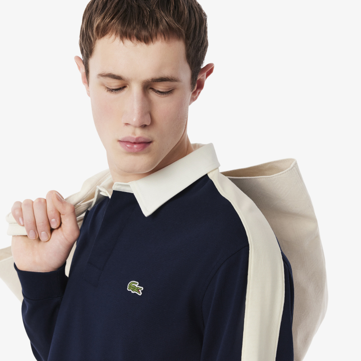 Мужское хлопковое регби Lacoste