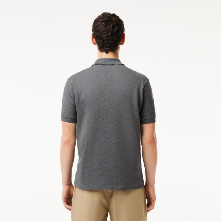 Мужское поло L.12.12 из меланжевой ткани