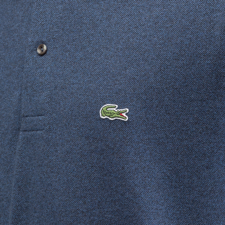 Мужское поло L.12.12 из меланжевой ткани