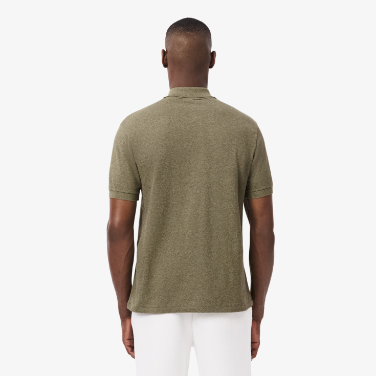 Мужское поло L.12.12 из меланжевой ткани