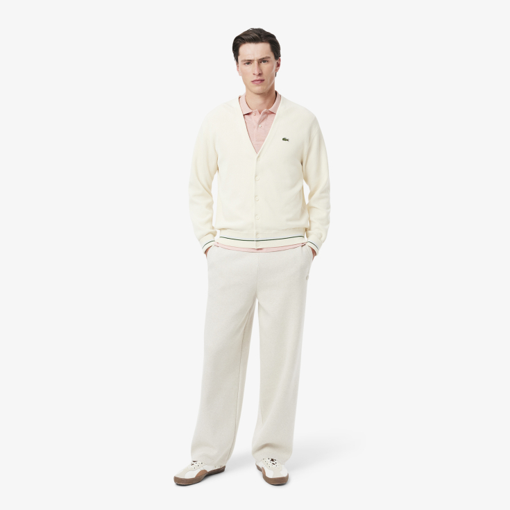 Мужское поло L.12.12 из меланжевой ткани