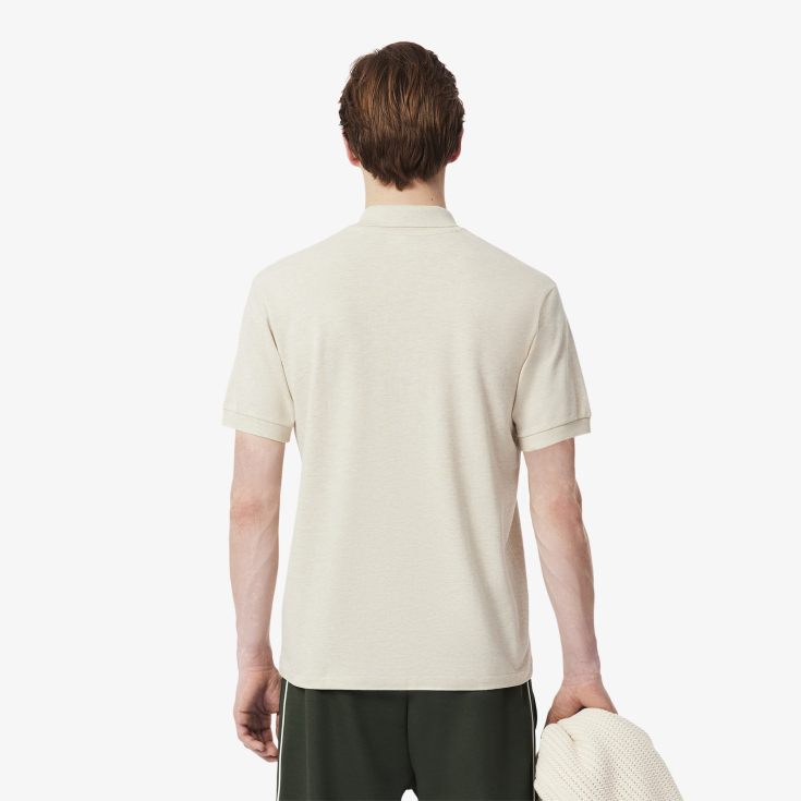 Мужское поло L.12.12 из меланжевой ткани