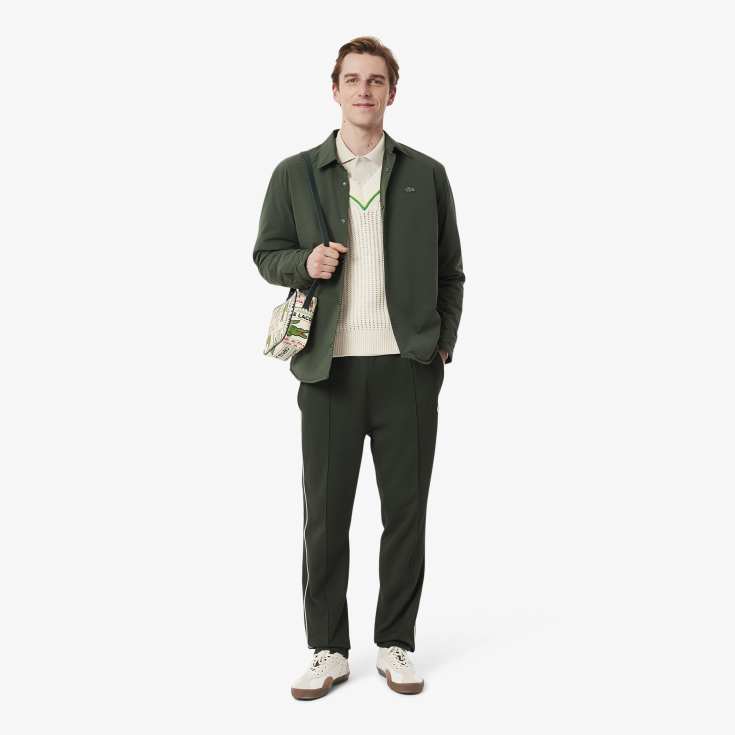 Мужское поло L.12.12 из меланжевой ткани