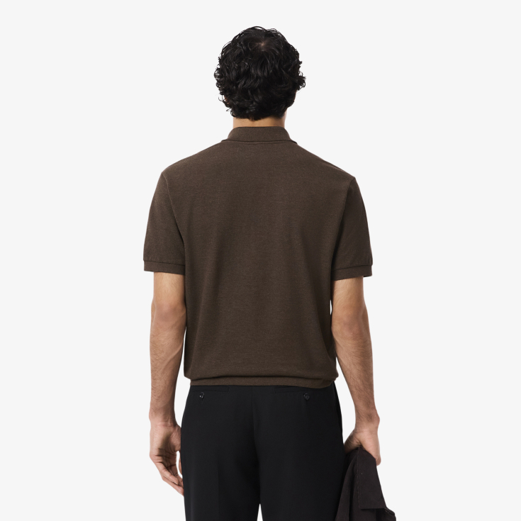 Мужское поло L.12.12 из меланжевой ткани