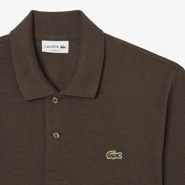 Мужское поло L.12.12 из меланжевой ткани