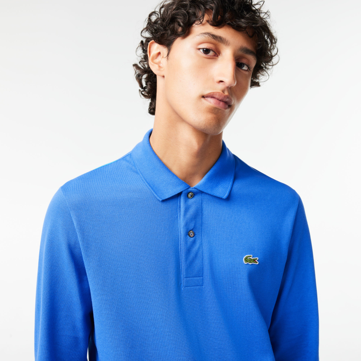 Мужское поло Lacoste L.12.21 Classic Fit с длинным рукавом