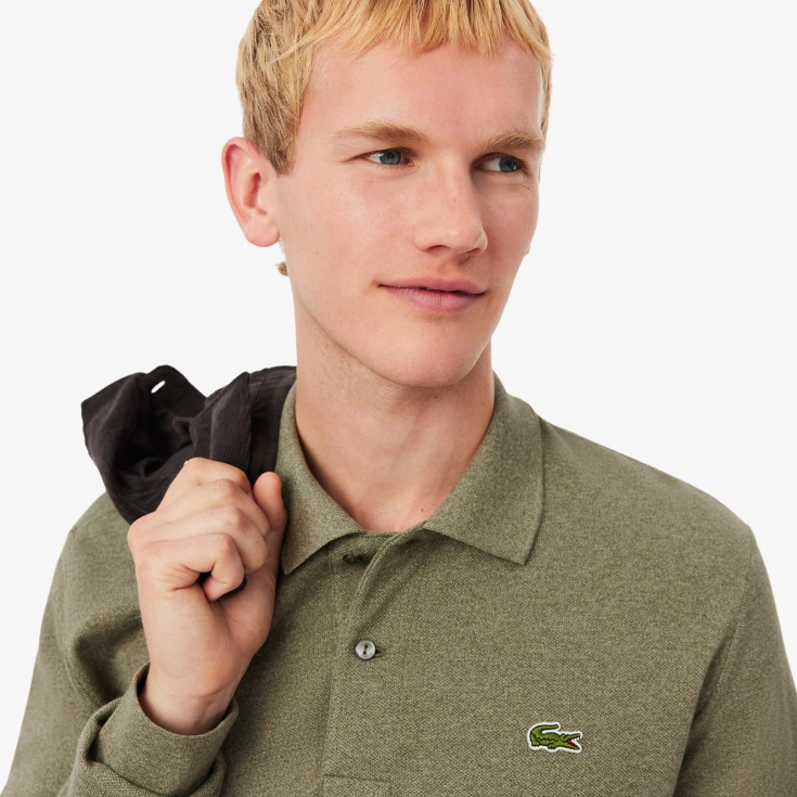 Мужское поло Lacoste L.12.21 Classic Fit с длинным рукавом