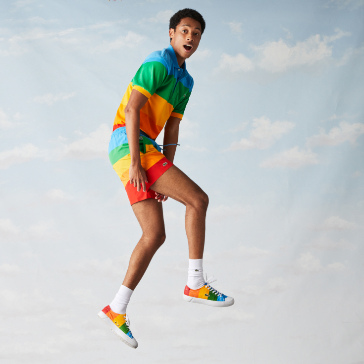 Мужские купальные шорты Lacoste x Polaroid