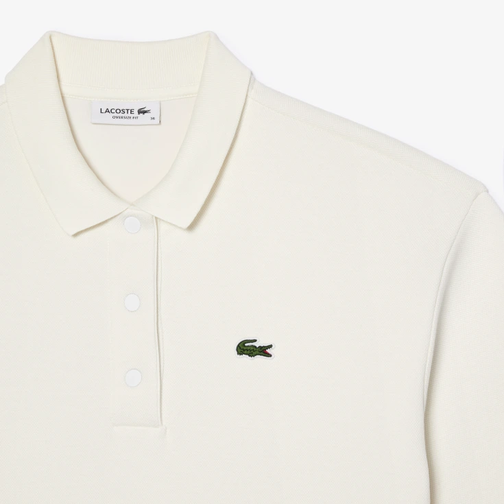 Женское поло Lacoste из смеси эластичного органического хлопка