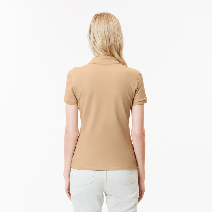 Женское поло Lacoste Slim Fit из эластичного хлопка