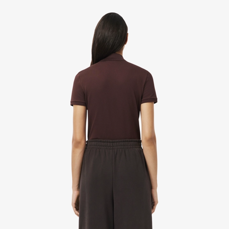 Женское поло Lacoste Slim Fit из эластичного хлопка