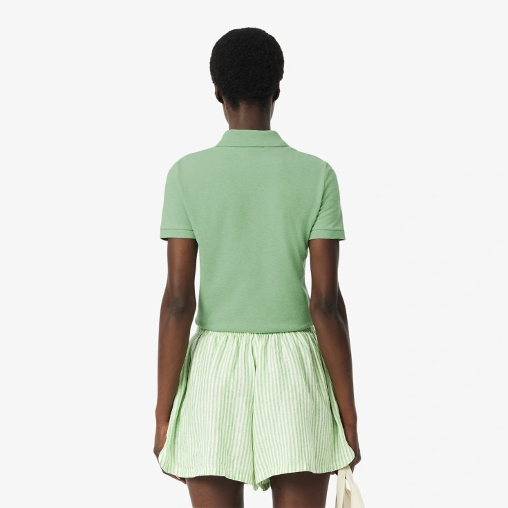 Женское поло Lacoste Slim Fit из эластичного хлопка