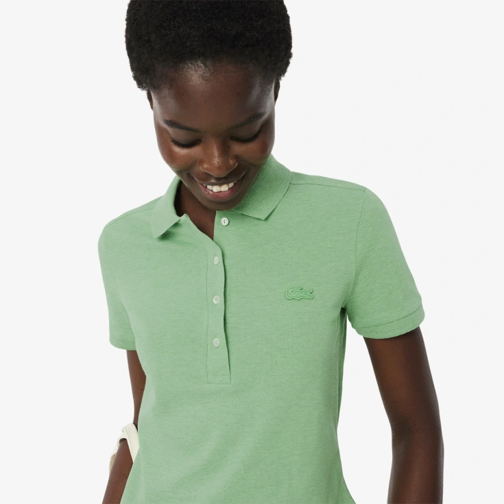 Женское поло Lacoste Slim Fit из эластичного хлопка