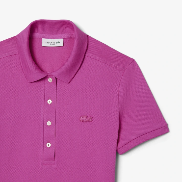 Женское поло Lacoste Slim Fit из эластичного хлопка