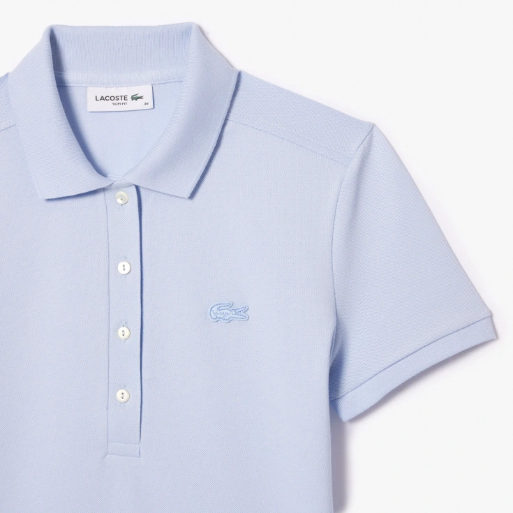 Женское поло Lacoste Slim Fit из эластичного хлопка