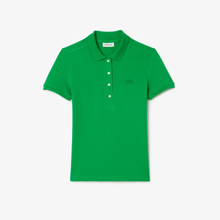 Женское поло Lacoste Slim Fit из эластичного хлопка