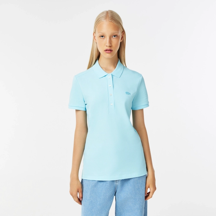 Женское поло Lacoste Slim Fit из эластичного хлопка