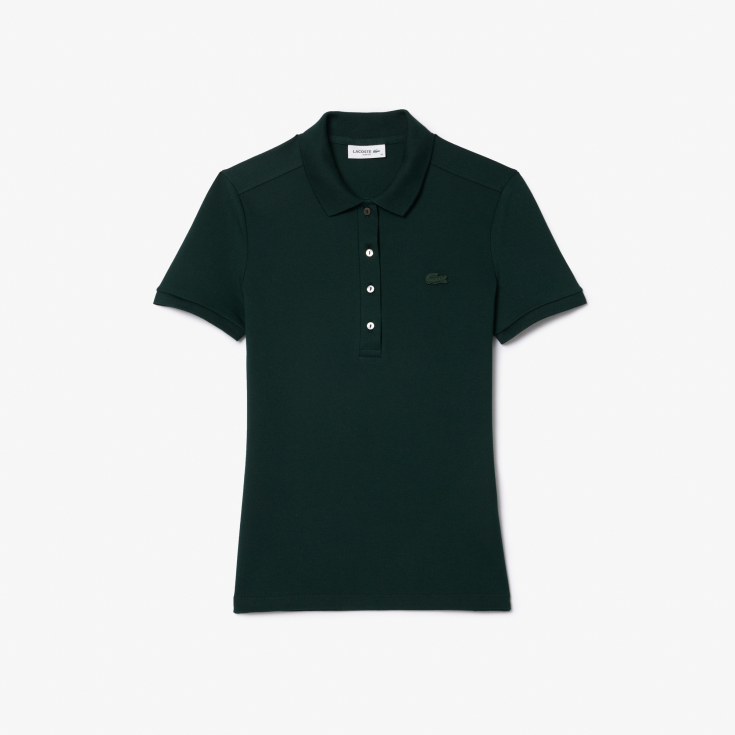 Женское поло Lacoste Slim Fit из эластичного хлопка