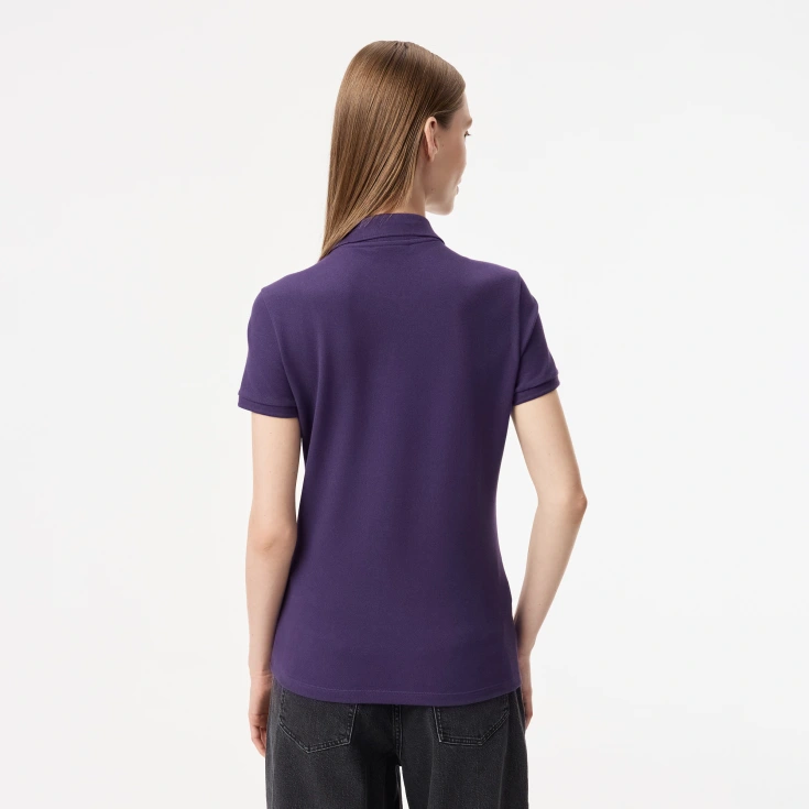 Женское поло Lacoste Slim Fit из эластичного хлопка