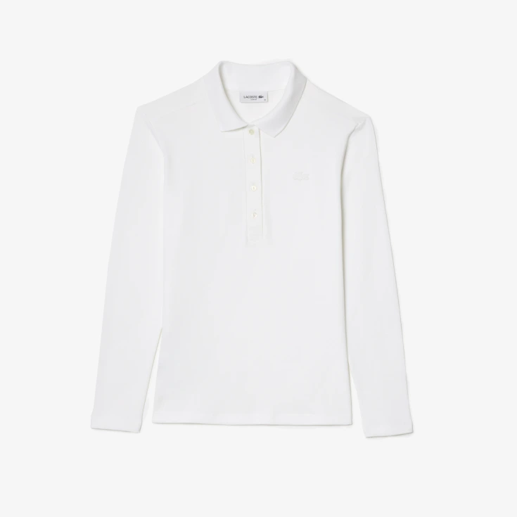 Женское поло Lacoste Slim Fit из эластичного хлопка