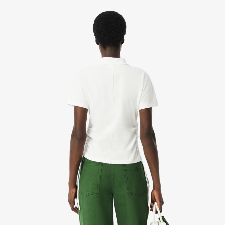 Женское поло Lacoste из эластичного хлопка