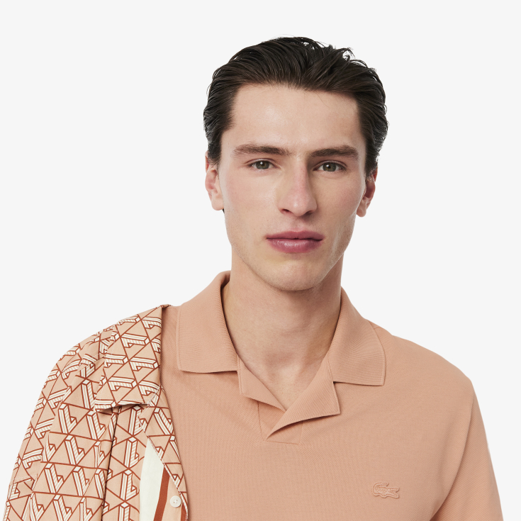 Мужское поло Lacoste из эластичного органического хлопка