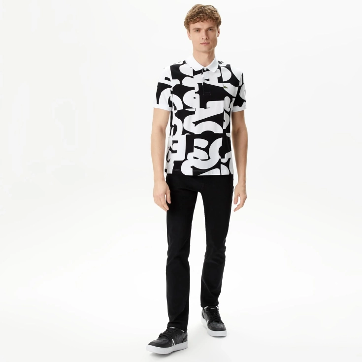 Мужское хлопковое поло Lacoste