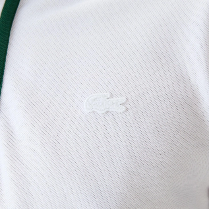 Мужское поло Lacoste с контрастным воротом